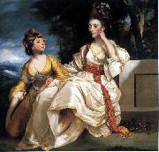 Sir Joshua Reynolds Portrait of Mrs. Thrale and her daughter Hester painting